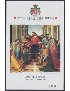 SMOM 2003 Anno del Rosario BF MNH**