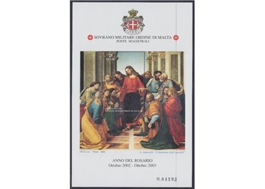 SMOM 2003 Year of the Rosary s/s MNH**