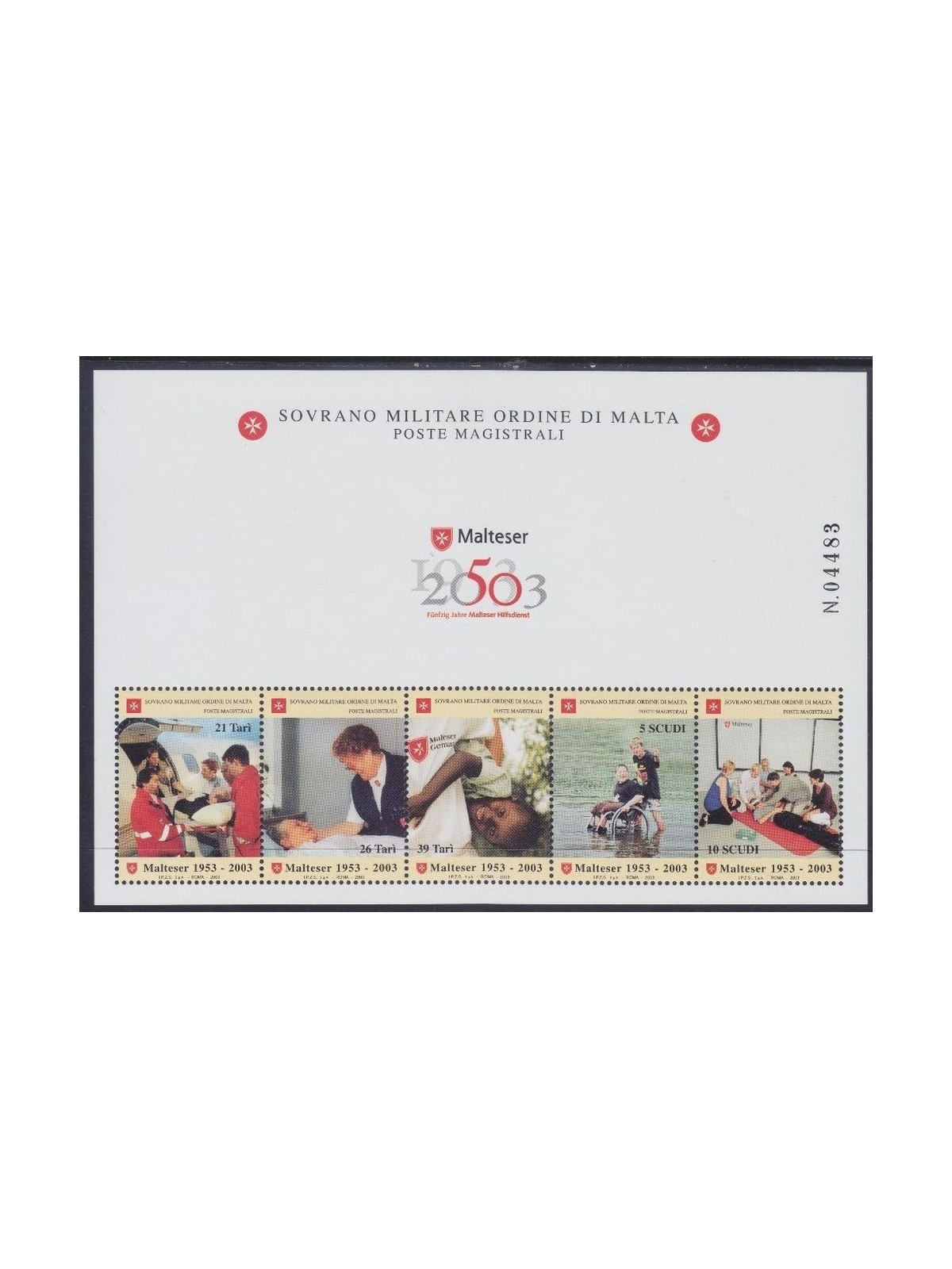SMOM 2003 Malteser Hilfdienst BF MNH**