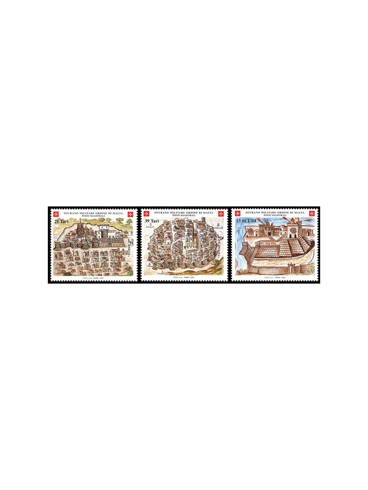 SMOM 2003 Ancient pointnderies, 5th series 3v MNH**