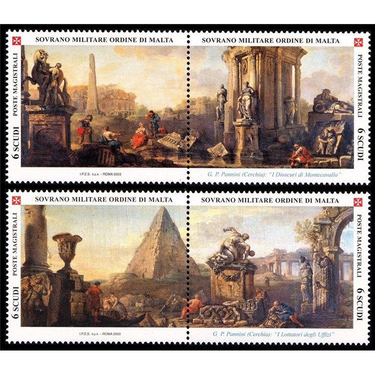SMOM 2003 Ancient views, 4th series 4v MNH**