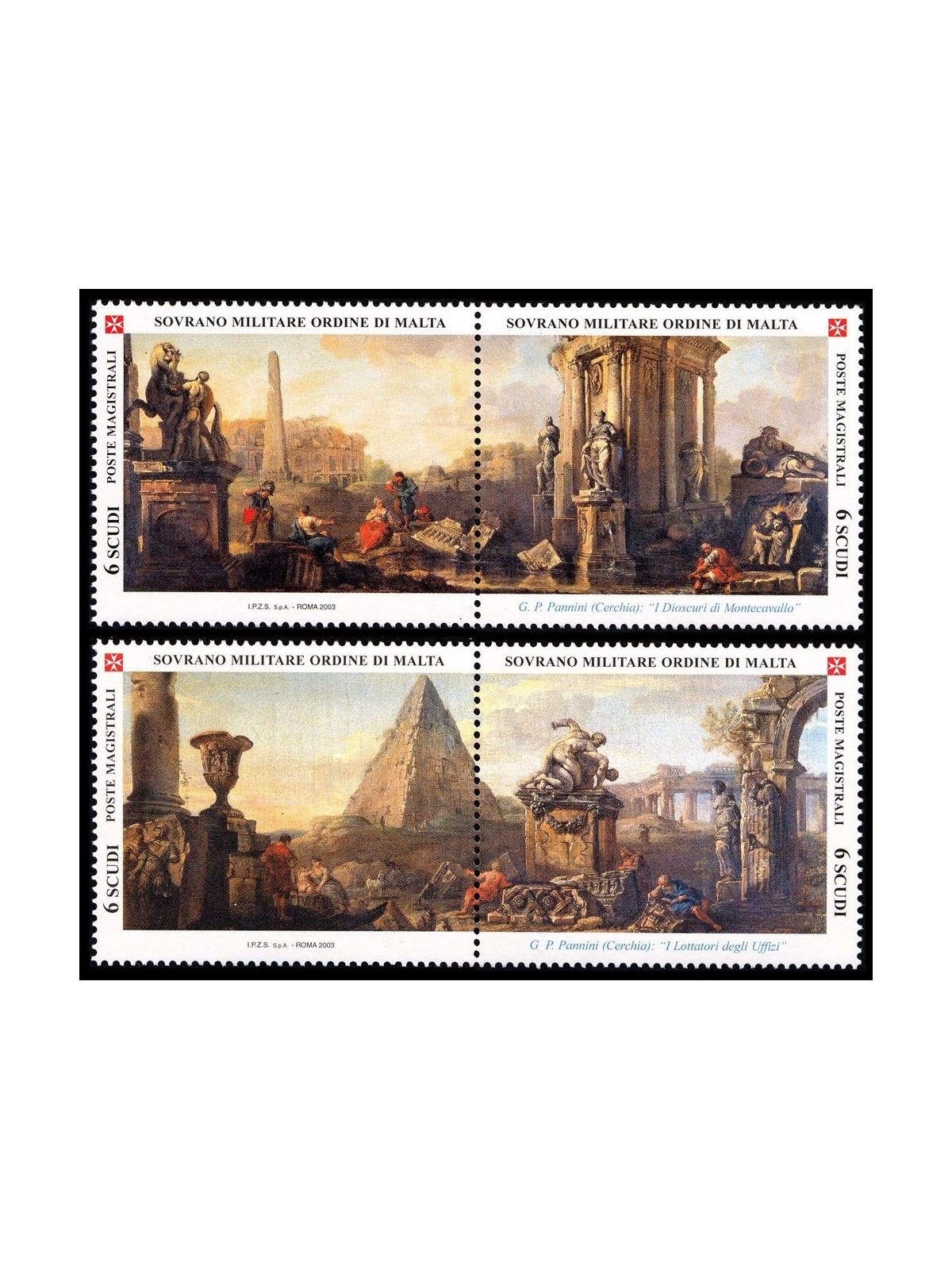 SMOM 2003 Ancient views, 4th series 4v MNH**