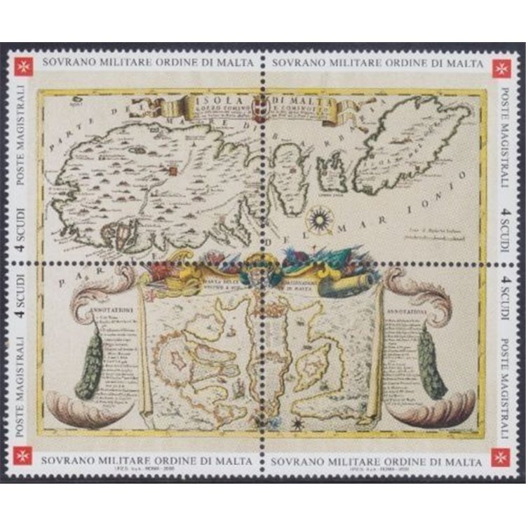 SMOM 2003 Ancient Geographical Tables, 2nd series 4v MNH**