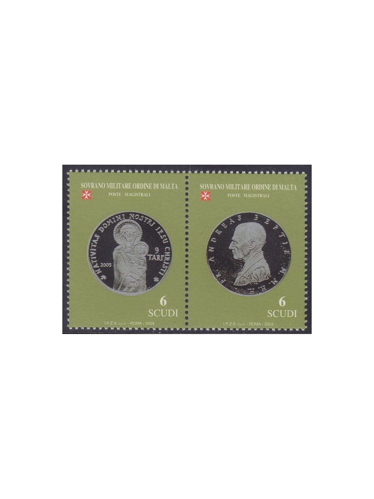 SMOM 2003 Monete, 4ª serie 2v MNH**
