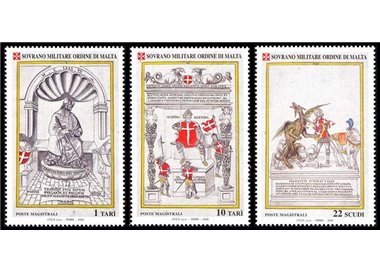 SMOM 2004 Ancient texts, 4th series 3v MNH**