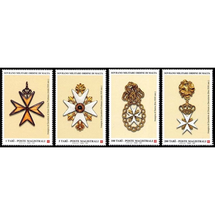SMOM 2004 Ancient insignia, 2nd series 4v MNH**