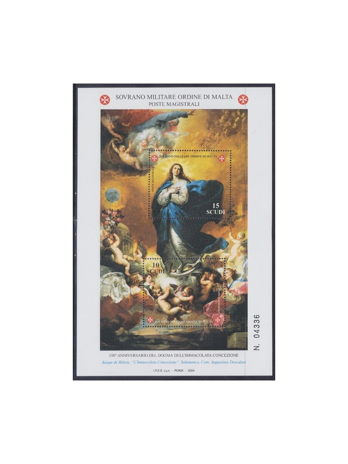 SMOM 2004 Dogma Immaculate Conception s/s MNH**