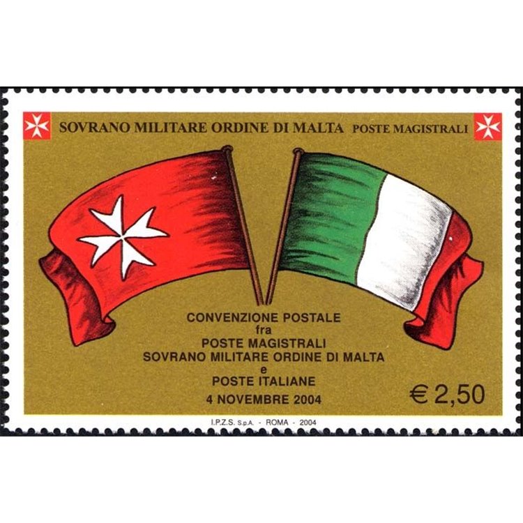 SMOM 2005 Convenzione postale con Italia MNH**