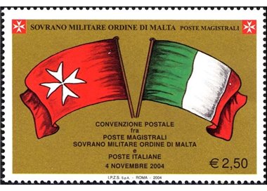 SMOM 2005 Postal Agreement with Italy MNH**