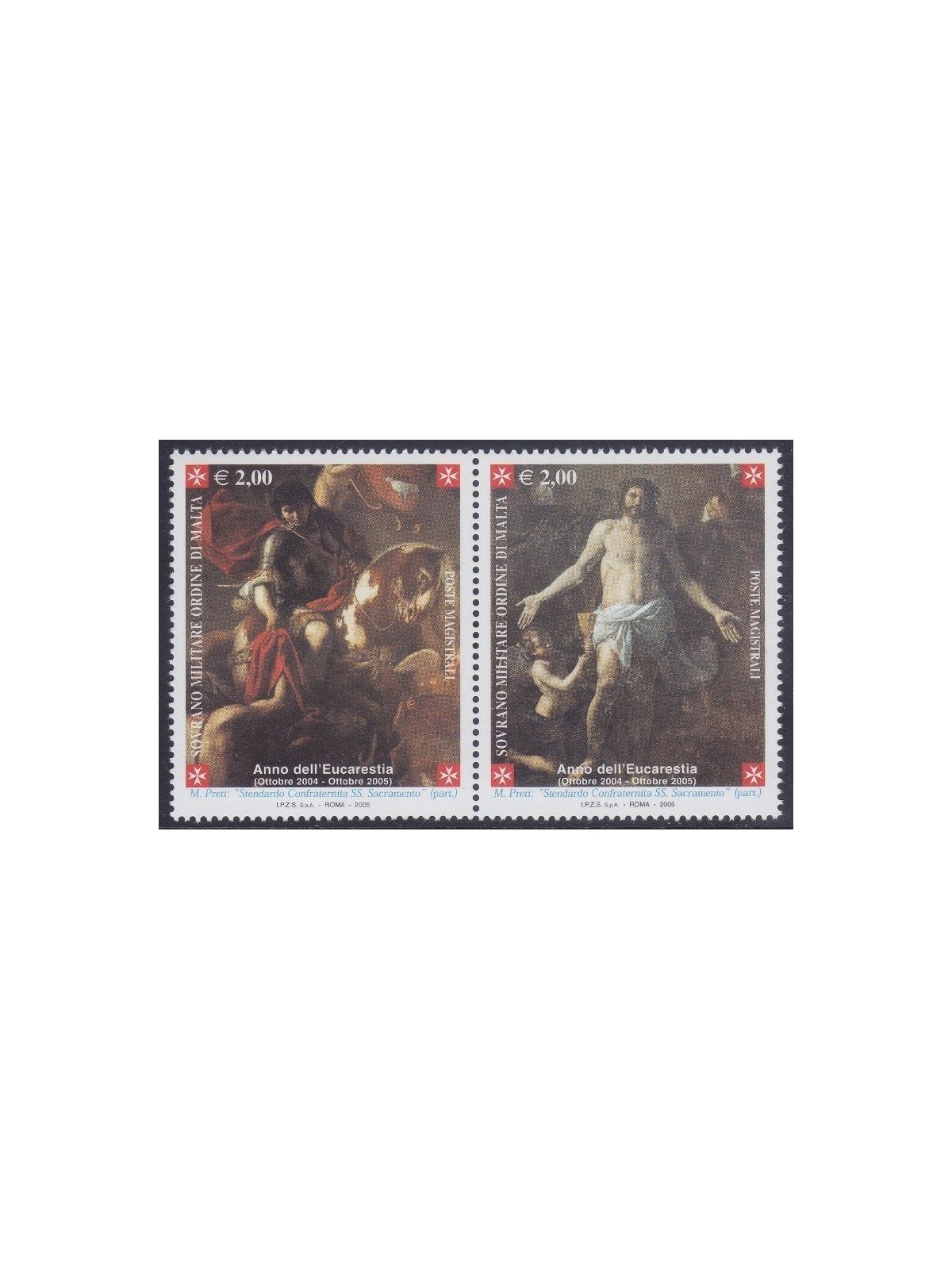SMOM 2005 Year of the Eucharist 2v MNH**