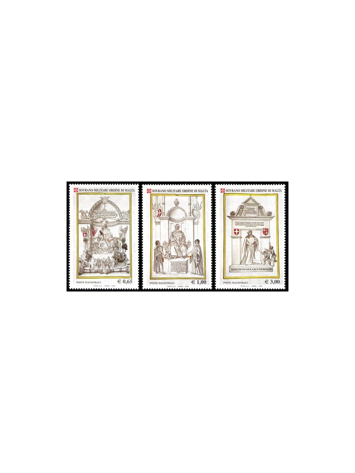 SMOM 2005 Ancient texts, 5th series 3v MNH**