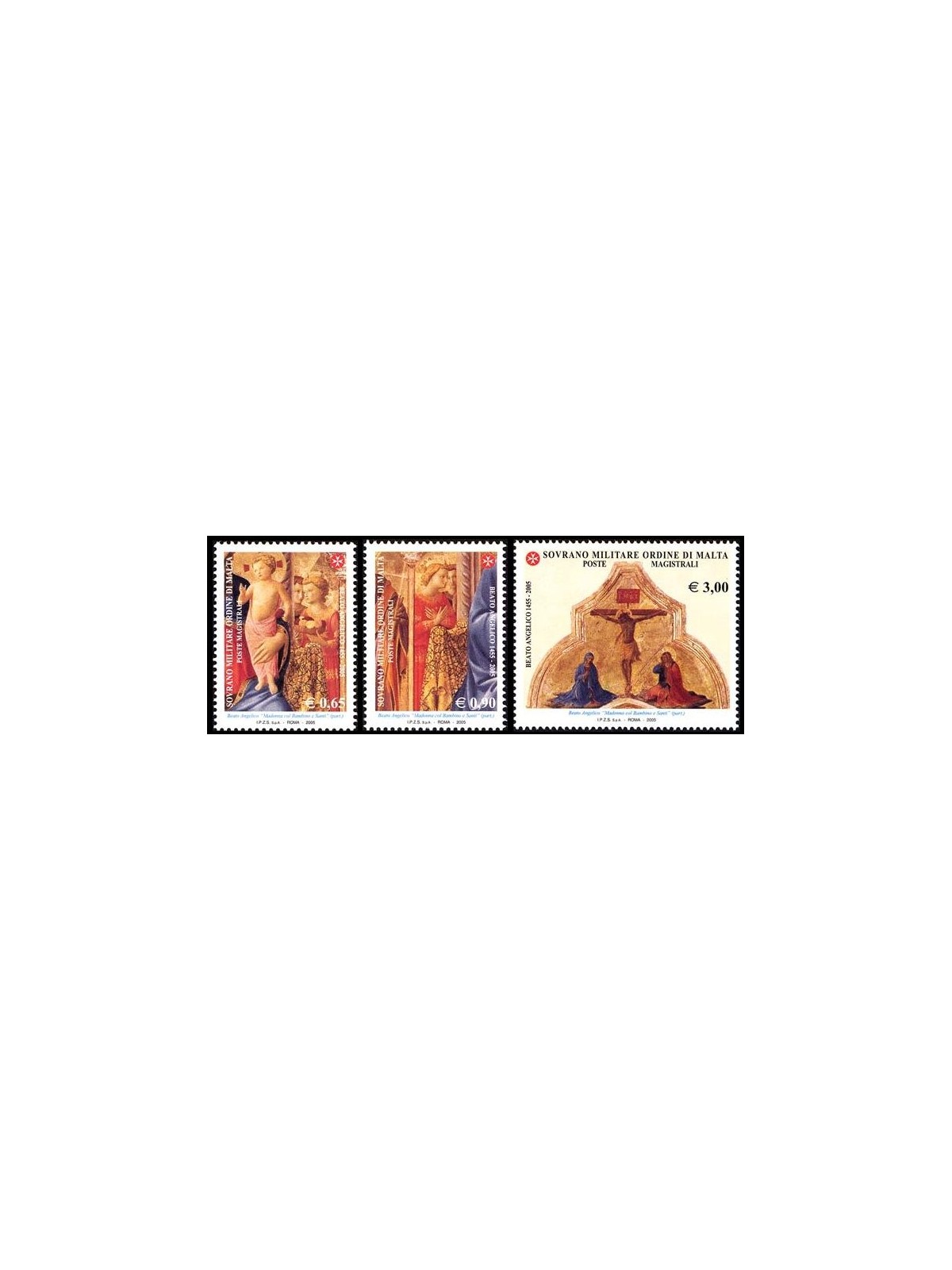 SMOM 2005 Beato Angelico 3v MNH**