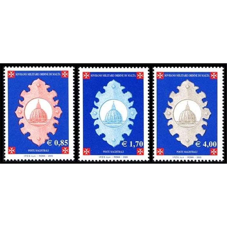 SMOM 2005 Seats of the Order, 3rd series 3v MNH**