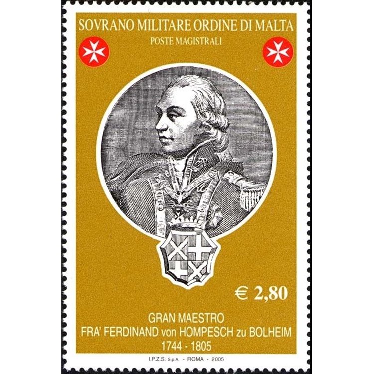 SMOM 2005 Ferdinand von Hompesch zu Bolheim MNH**