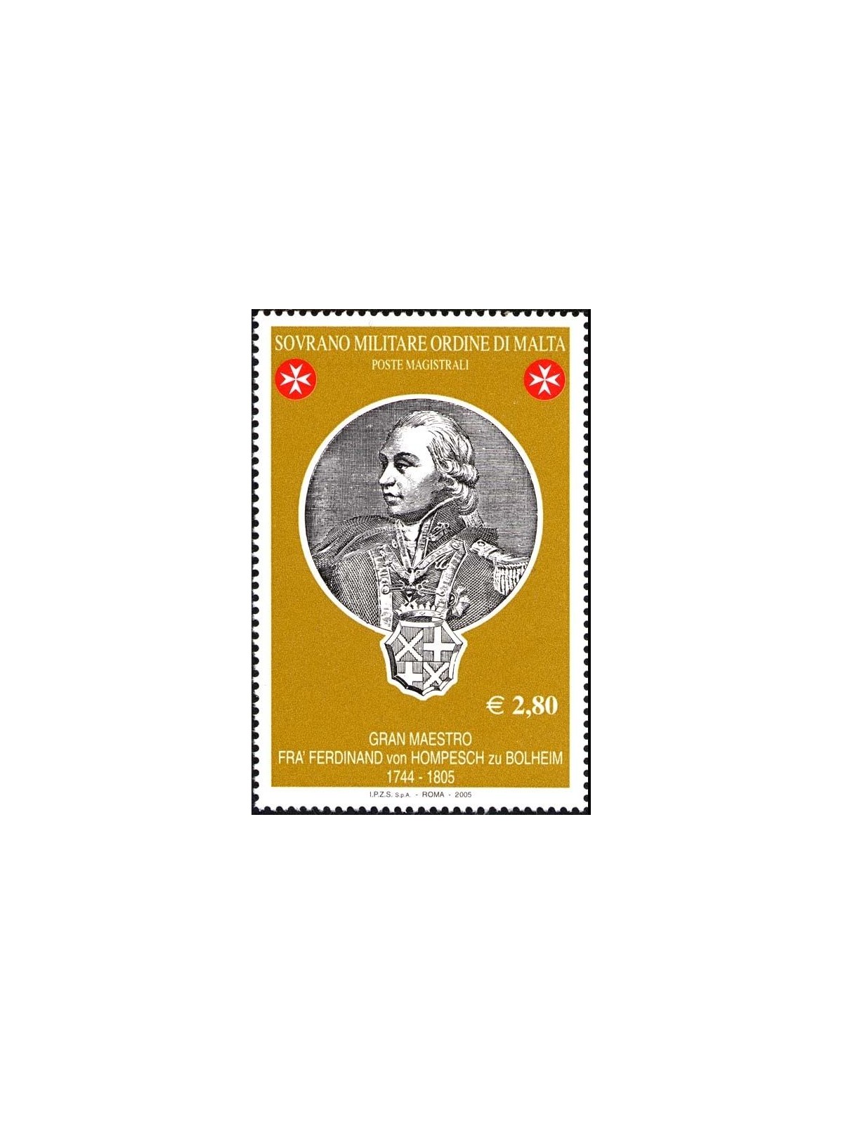 SMOM 2005 Ferdinand von Hompesch zu Bolheim MNH**