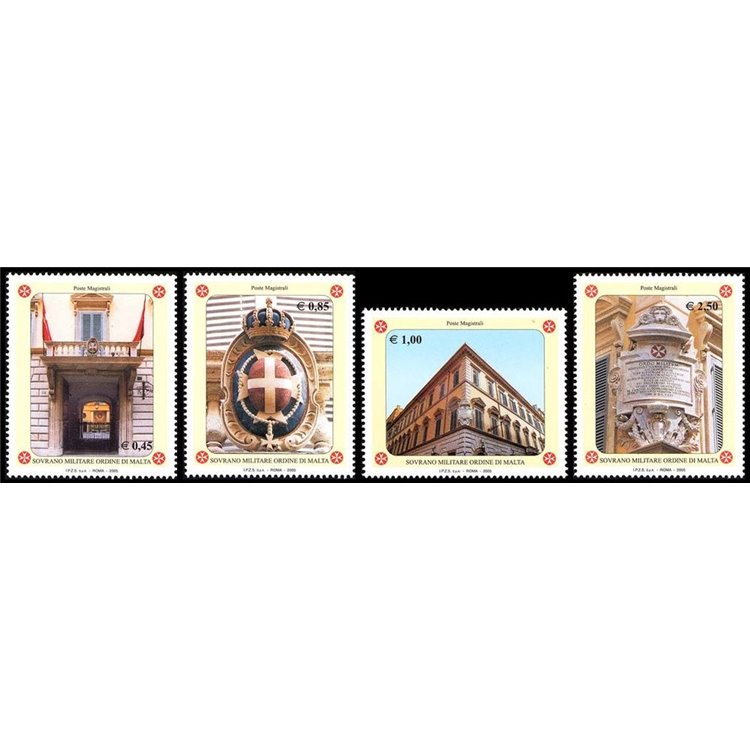 SMOM 2005 Seats of the Order, 4th series 4v MNH**