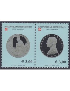 SMOM 2005 Coins, 5th series 2v MNH**