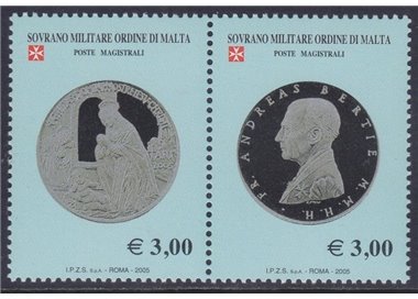 SMOM 2005 Monete, 5ª serie 2v MNH**