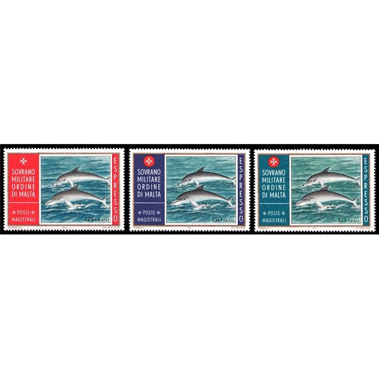 SMOM 1975-76 Express 3v MNH**
