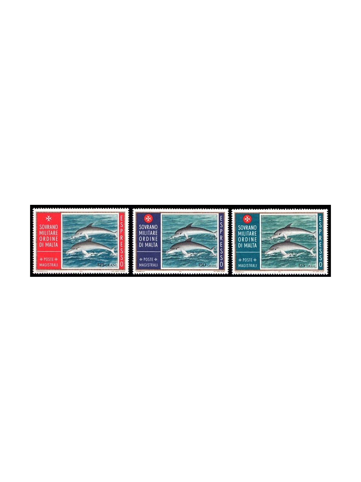 SMOM 1975-76 Espressi 3v MNH**