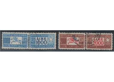 ITALY 1957 Postal parcels 2v us