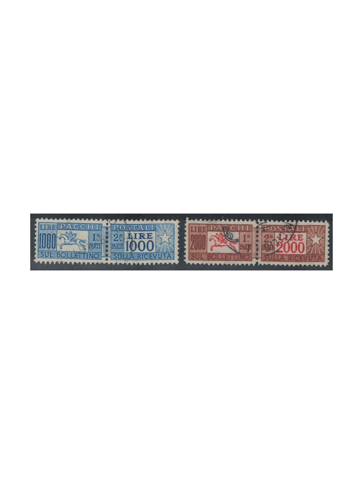 ITALY 1957 Postal parcels 2v us
