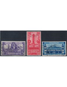ITALY KINGDOM 1931 Naval Academy 3v us
