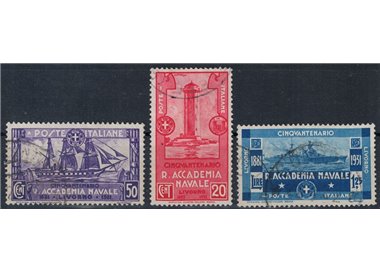ITALY KINGDOM 1931 Naval Academy 3v us