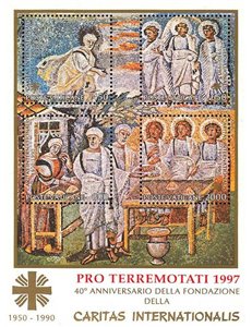 VATICANO 1997 Pro Terremotati BF MNH**