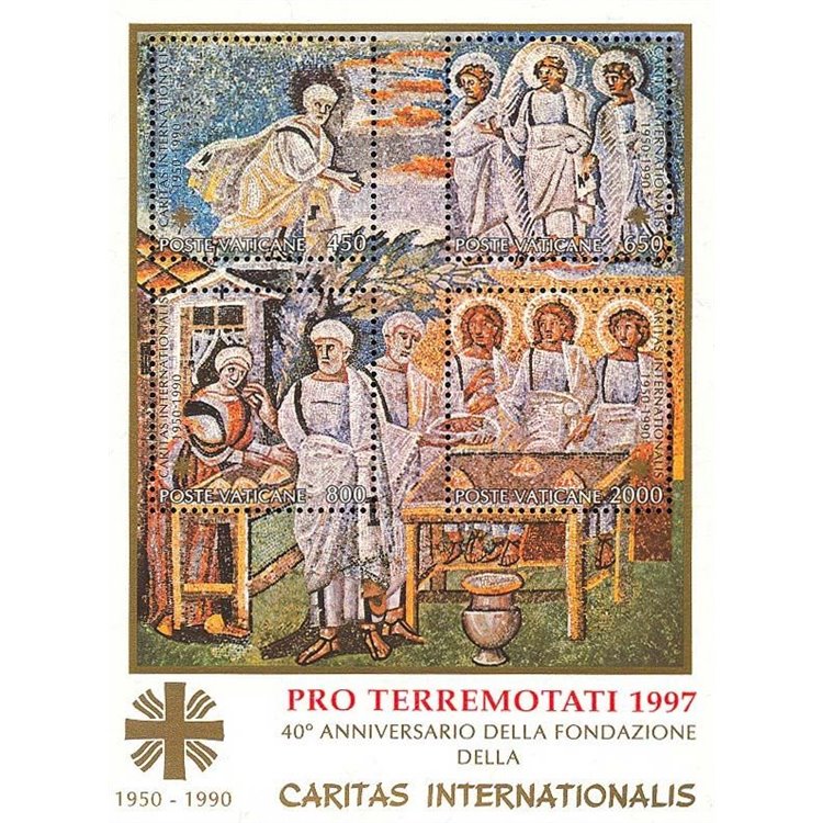 VATICANO 1997 Pro Terremotati BF MNH**