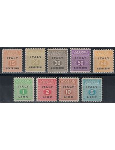 ITALY KINGDOM 1943 Allied Military Postage (Sicily) 9v MH*