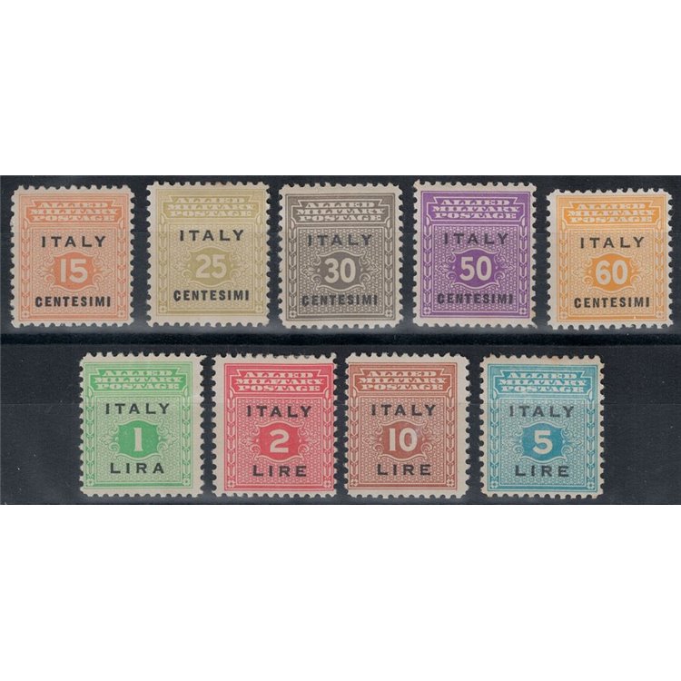 ITALY KINGDOM 1943 Allied Military Postage (Sicily) 9v MH*