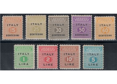 ITALY KINGDOM 1943 Allied Military Postage (Sicily) 9v MH*