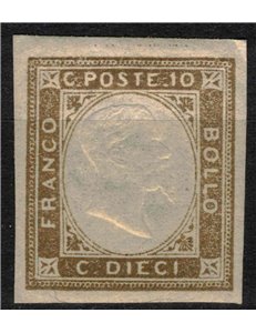 ITALY KINGDOM 1861 Matraire (10c brown) MH*