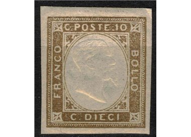 ITALY KINGDOM 1861 Matraire (10c brown) MH*