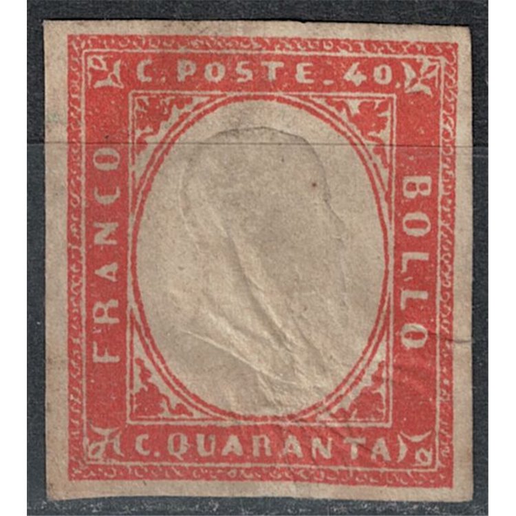ITALIA REGNO 1861 Matraire (40c vermiglio) MH*