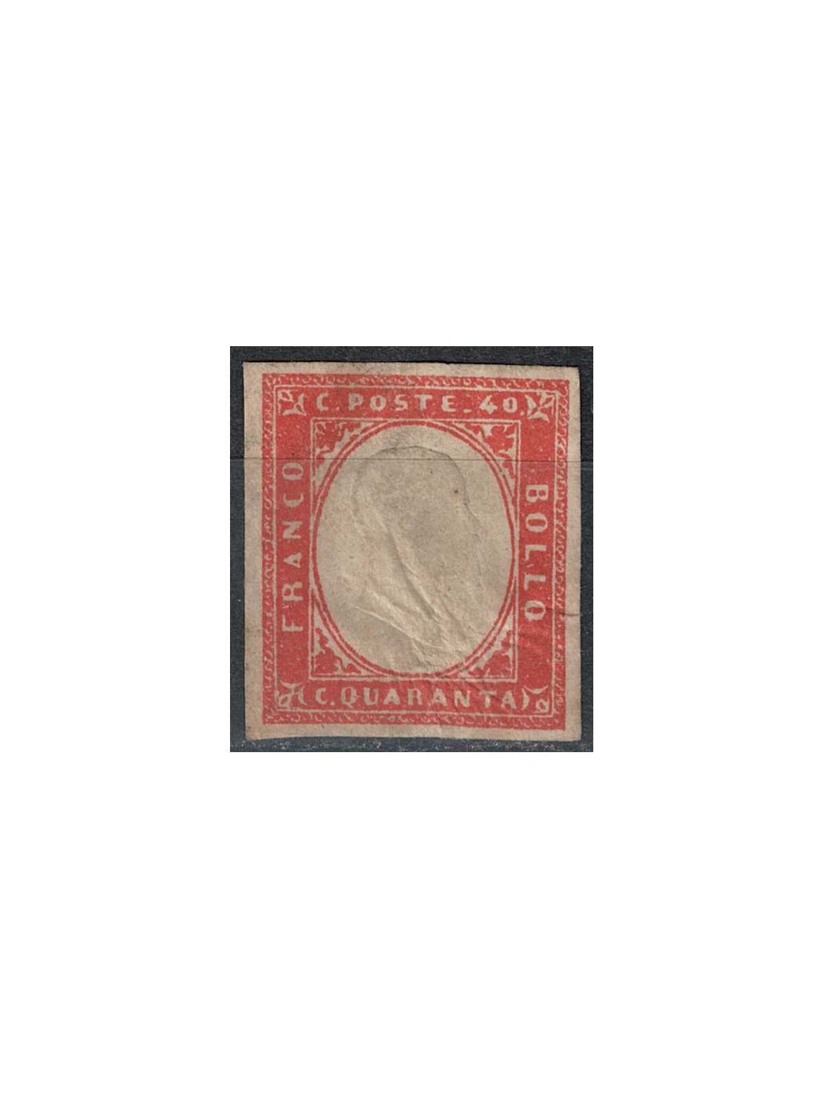ITALY KINGDOM 1861 Matraire (40c vermilion) MH*