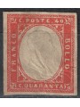ITALY KINGDOM 1861 Matraire (40c vermilion) MH*