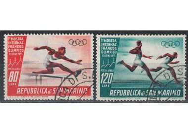 SAN MARINO 1955 Olympic Stamp (Airmail) 2v us