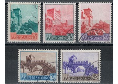 SAN MARINO 1955 Views 5v us