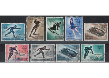 SAN MARINO 1955 Giochi olimpici invernali 9v us
