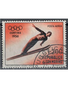 SAN MARINO 1955 Giochi olimpici invernali (posta aerea) us