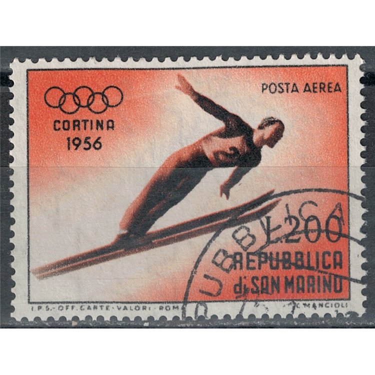 SAN MARINO 1955 Winter Olympic Games (airmail) us