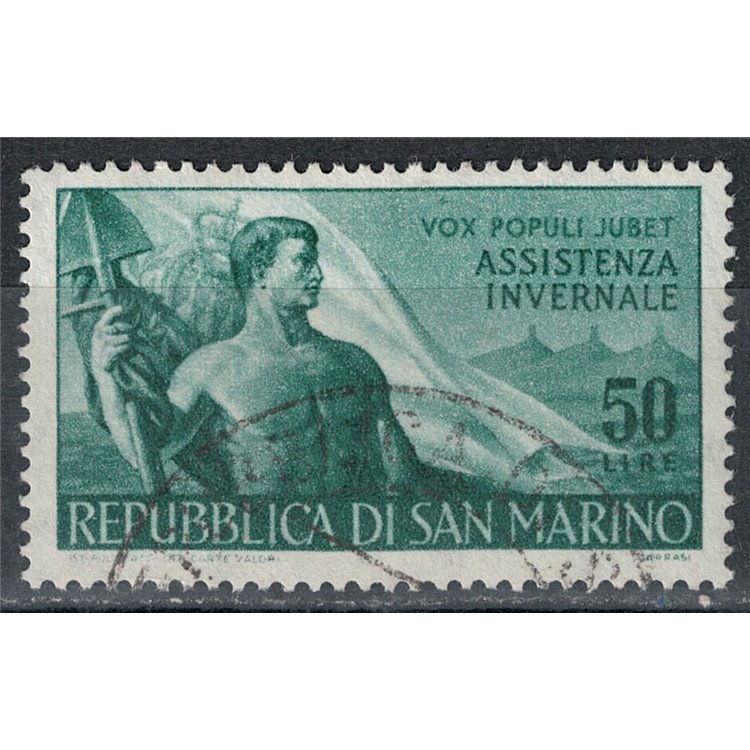 SAN MARINO 1956 Winter assistance us