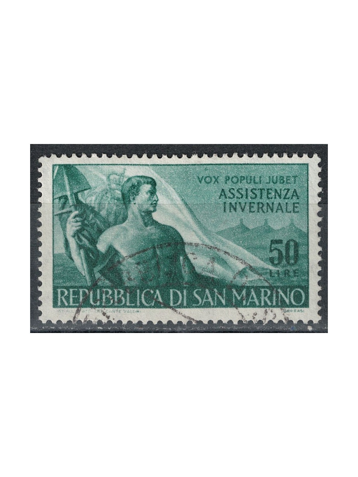 SAN MARINO 1956 Winter assistance us