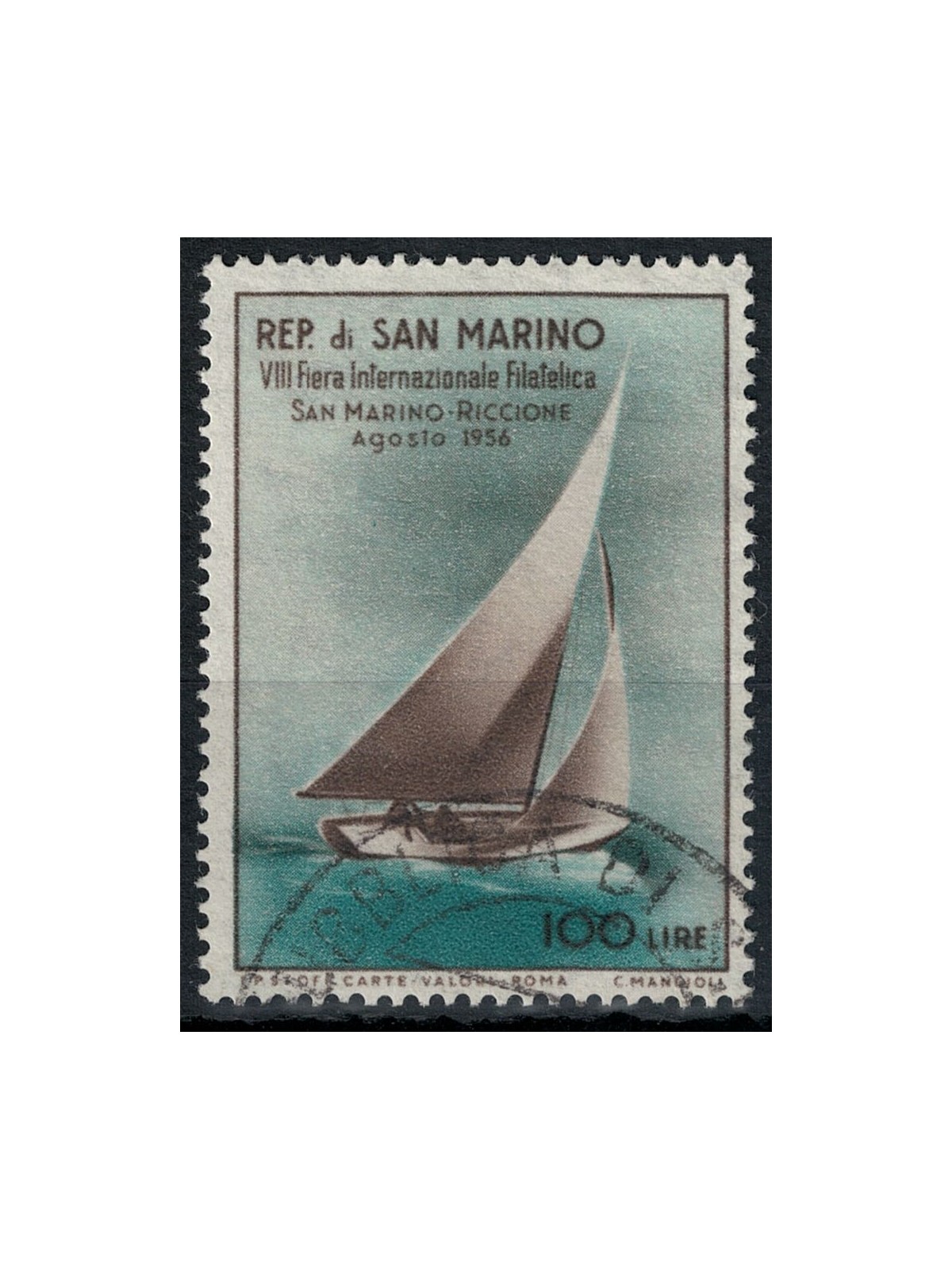 SAN MARINO 1956 Fiera internazionale filatelica us