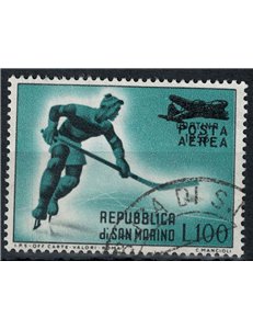 SAN MARINO 1956 Cortina soprastampato (posta aerea) us