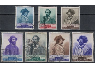 SAN MARINO 1957 Giuseppe Garibaldi 7v us
