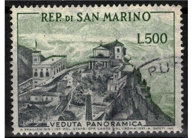 SAN MARINO 1958 Veduta di San Marino us