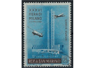 SAN MARINO 1958 Milan Fair (airmail) us